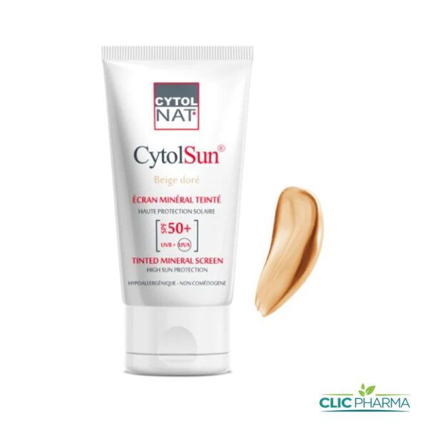 CYTOLNAT CYTOLSUN ECRAN MINERAL TEINTE BEIGE DORE  SPF50+ 50ML
