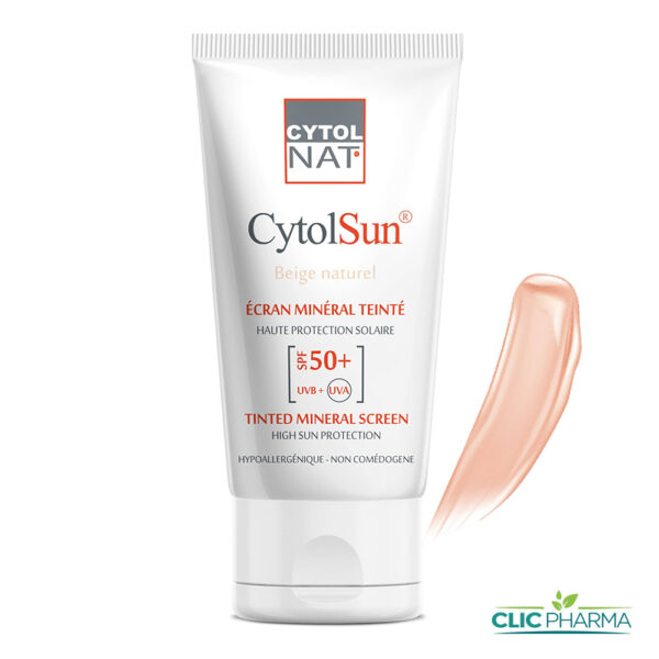 CYTOLNAT CYTOLSUN ECRAN MINERAL TEINTE BEIGE NATUREL SPF50+ 50ML