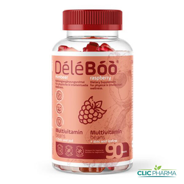 DELEBOO VITAMINE C + ZINC FRAMBOISE (90 HARICOTS)