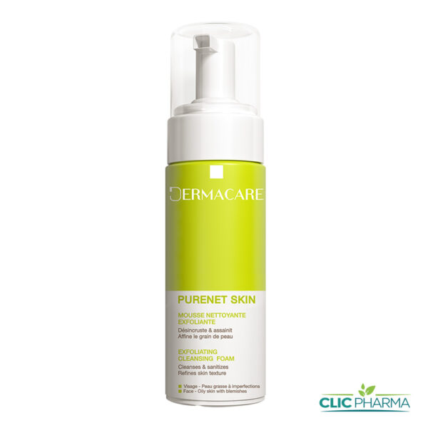 DERMACARE PURENET SKIN MOUSSE NETTOYANTE EXFOLIANTE 150ML
