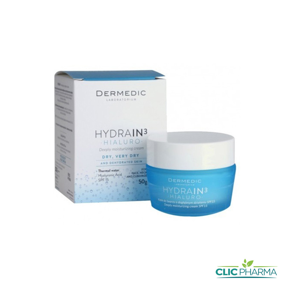 DERMEDIC HYDRAIN 3 CRÈME HYDRATANTE ANTI AGE JOUR SPF 15