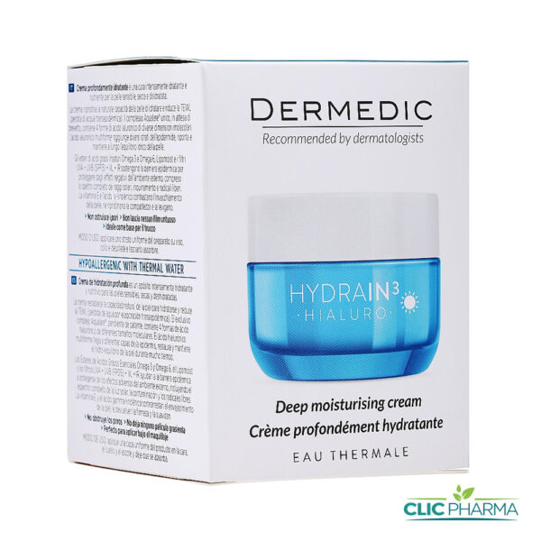 DERMEDIC HYDRAIN 3 CREME HYDRATANTE DE JOUR SPF15 50GR