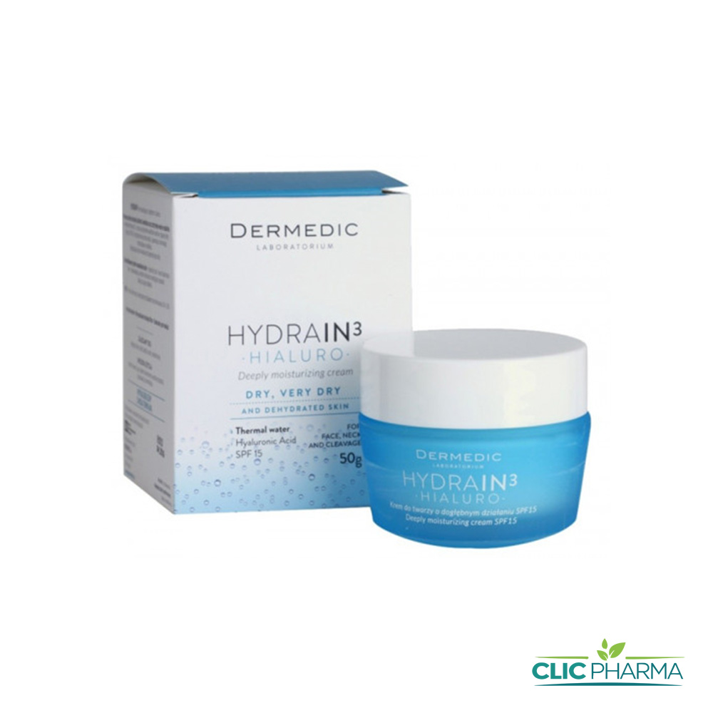 DERMEDIC HYDRAIN3 CR HYDR JOUR SPF15 50GR