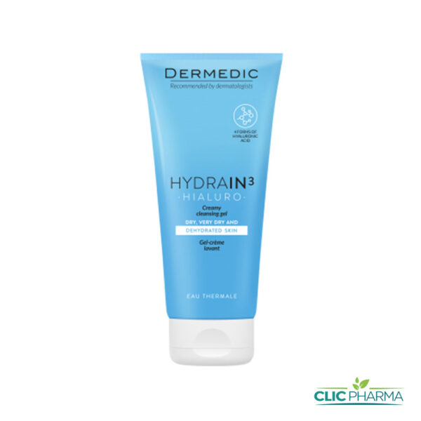 DERMEDIC HYDRAIN 3 GEL NETTOYANT PEAUX SECHE 200ML