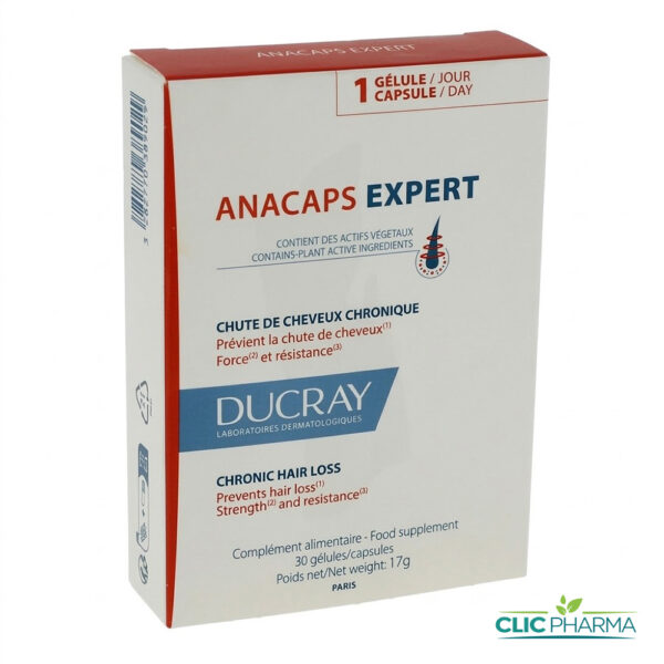 DUCRAY ANACAPS EXPERT CHEVEUX ET ONGLES (30 GELULES)