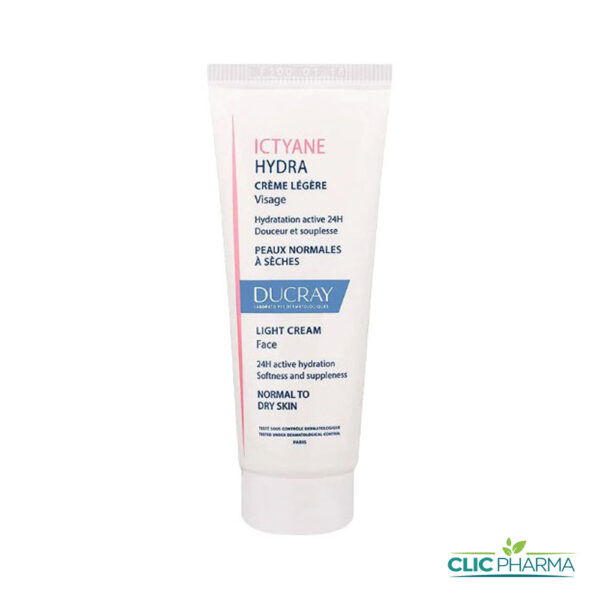 DUCRAY ICTYANE HYDRA CREME LEGERE VISAGE PEAUX NORMALES A SECHES 40ML
