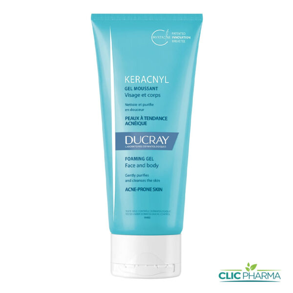 DUCRAY KERACNYL GEL MOUSSANT VISAGE ET CORPS 200ML