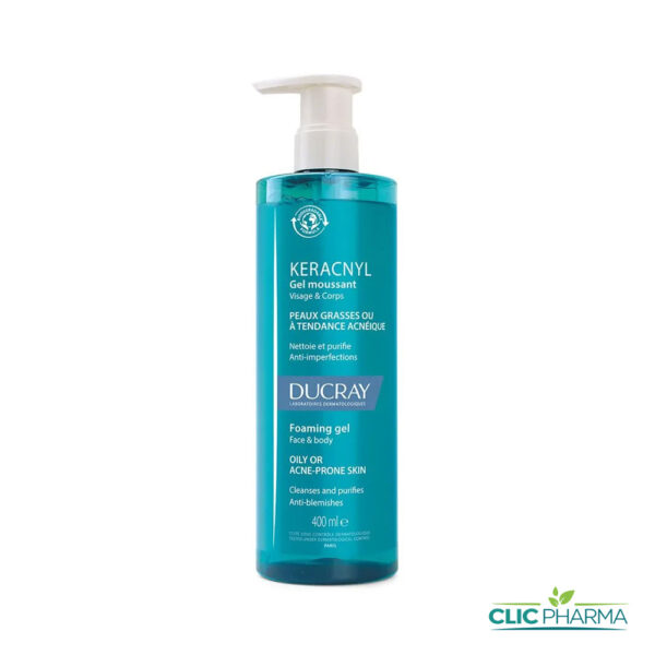 DUCRAY KERACNYL GEL MOUSSANT VISAGE ET CORPS 400ML