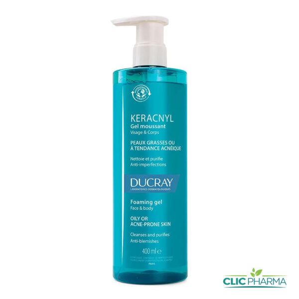 DUCRAY KERACNYL GEL MOUSSANT VISAGE ET CORPS 400ML