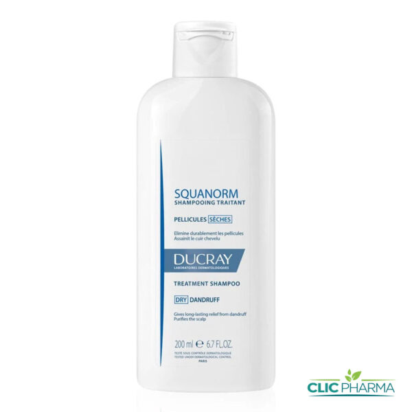 DUCRAY SQUANORM SHAMPOOING ANTIPELLICULAIRE (PELLICULES SECHES) 200 ML