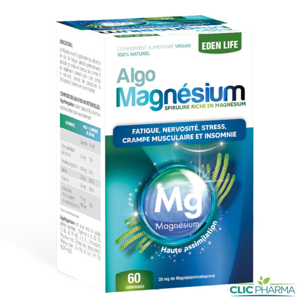 EDEN LIFE ALGO MAGNESIUM (60 COMPRIMES)