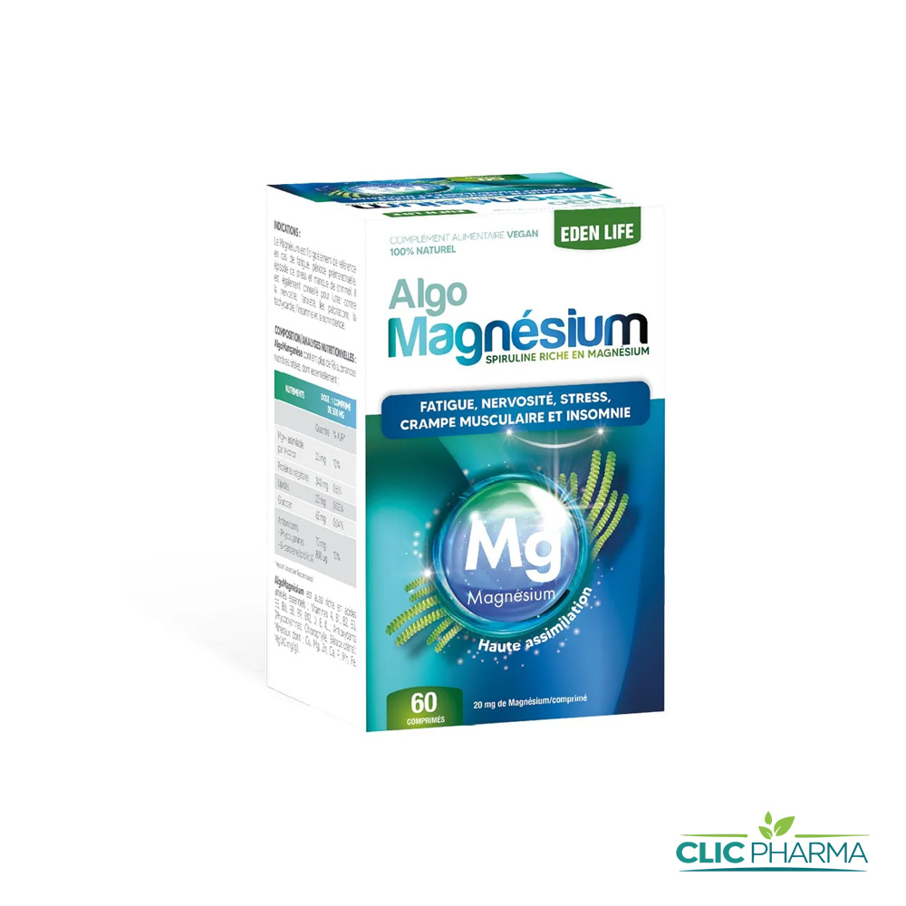 EDEN LIFE ALGO MAGNESIUM COMP B60