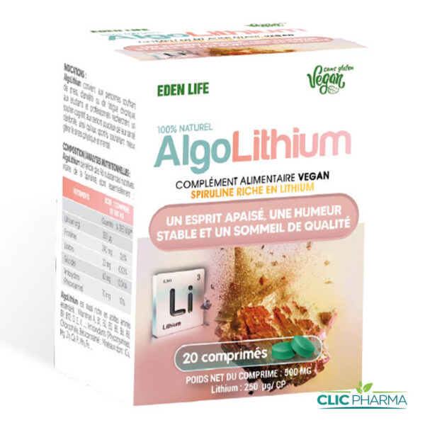 EDEN LIFE ALGOLITHIUM (20 COMPRIMES)
