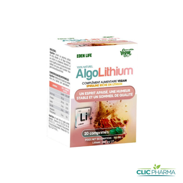 EDEN LIFE ALGOLITHIUM (20 COMPRIMÉS)