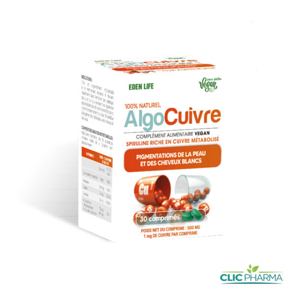 EDEN LIFE ALGOCUIVRE (30 COMPRIMÉS)