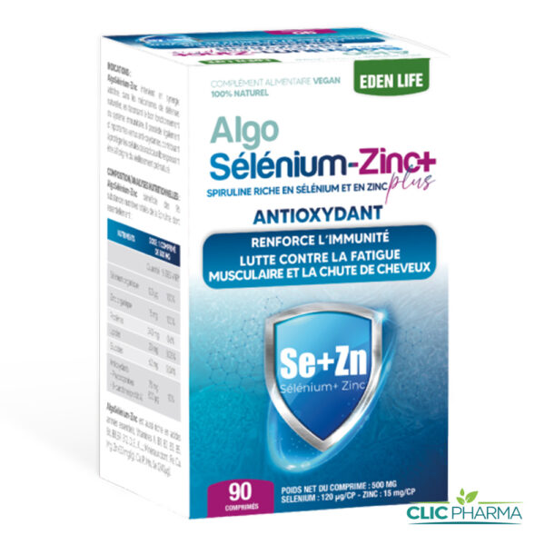 EDEN LIFE ALGO SELENIUM-ZINC+ (90 COMPRIMES)