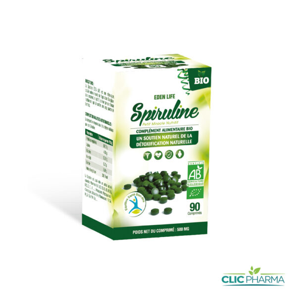 EDEN LIFE SPIRULINE 500MG (90 COMPRIMÉS)