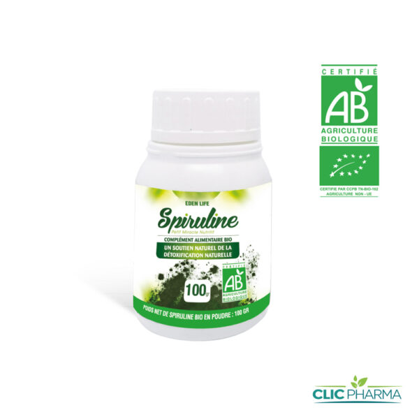 EDEN LIFE SPIRULINE EN POUDRE 100GR