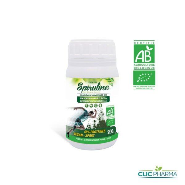 EDEN LIFE SPIRULINE EN POUDRE 200GR