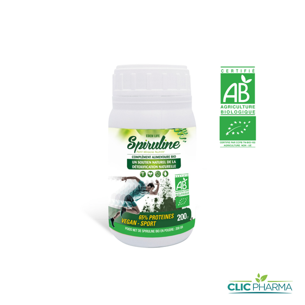 EDEN LIFE SPIRULINE EN POUDRE 200GR