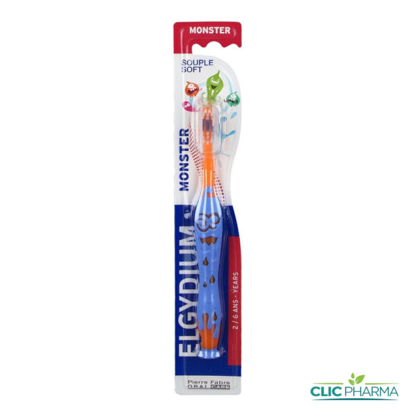 ELGYDIUM BROSSE A DENTS MONSTER SOUPLE (ENFANT 2 A 6 ANS)