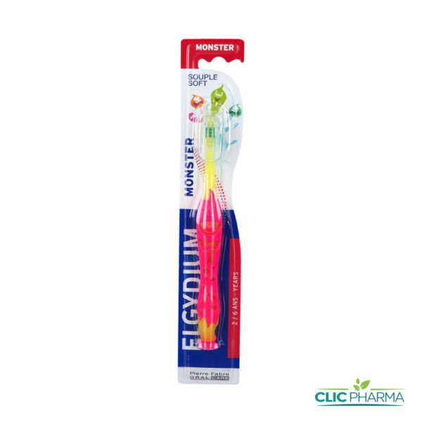 ELGYDIUM BROSSE À DENTS MONSTER (ENFANT 2 À 6 ANS)