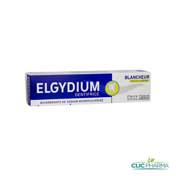 ELGYDIUM DENTIFRICE BLANCHEUR FRAICHEUR CITRON 75ML