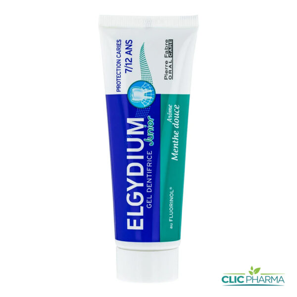 ELGYDIUM DENTIFRICE JUNIOR MENTHE DOUCE 7-12ANS 50ML