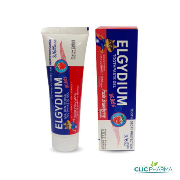 ELGYDIUM DENTIFRICE KIDS FRAISE 3-6ANS 50ML