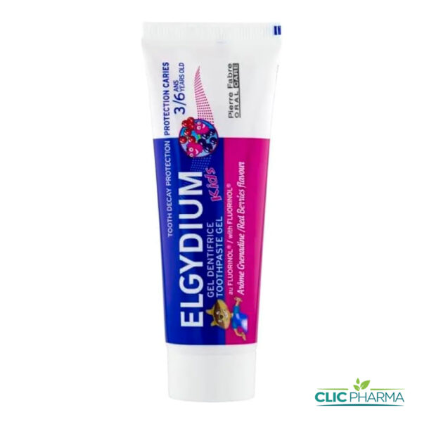 ELGYDIUM DENTIFRICE KIDS GRENADINE 3-6ANS 50ML