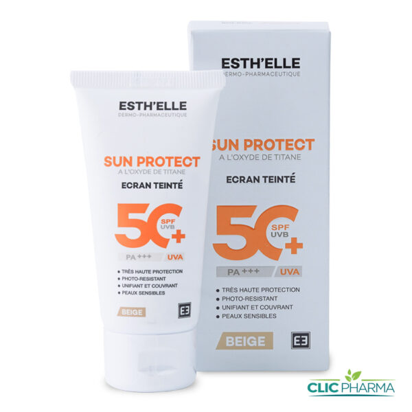 ESTH'ELLE ECRAN SUN PROTECT TEINTE BEIGE SPF50+ 50GR