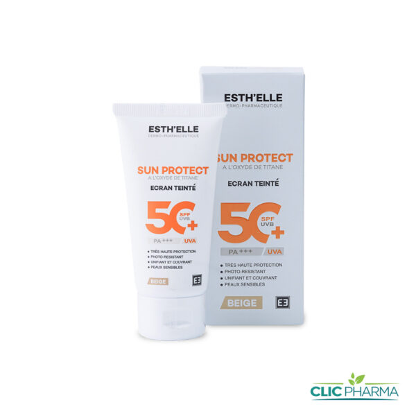 ESTH'ELLE ECRAN SUN PROTECT TEINTÉ BEIGE SPF50+ 50GR