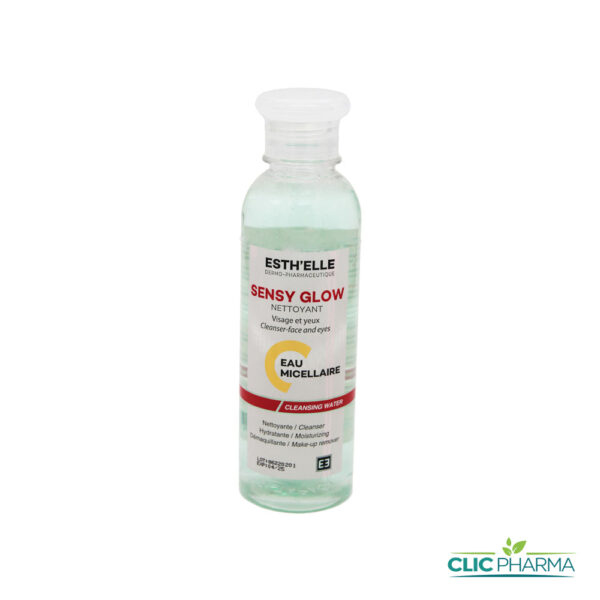 ESTH'ELLE SENSY GLOW EAU MICELLAIRE NETTOYANTE VISAGE ET YEUX 250ML