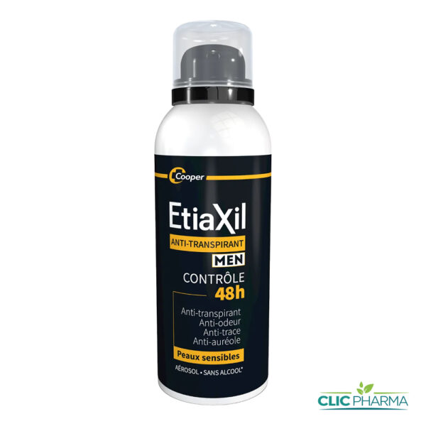 ETIAXIL DEODORANT HOMME ANTI-TRANSPIRANT CONTROLE 48H 150ML