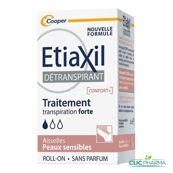 ETIAXIL DETRANSPIRANT CONFORT+ PEAUX SENSIBLES ROLL-ON 15ML
