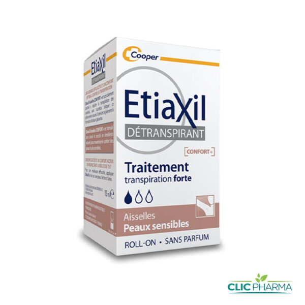 ETIAXIL DETRANSPIRANT CONFORT+ PEAUX SENSIBLES ROLL-ON 15ML