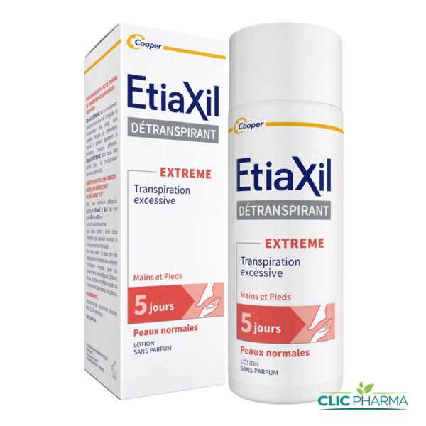 ETIAXIL DETRANSPIRANT LOTION TRAITEMENT POUR PIEDS ET MAINS PEAUX NORMALES 100ML