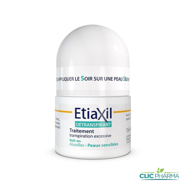 ETIAXIL DETRANSPIRANT VERT ROLL-ON PEAUX SENSIBLES 15ML