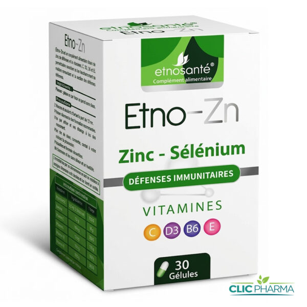 ETNO-ZN ZINC + SELENIUM (30 GELULES)