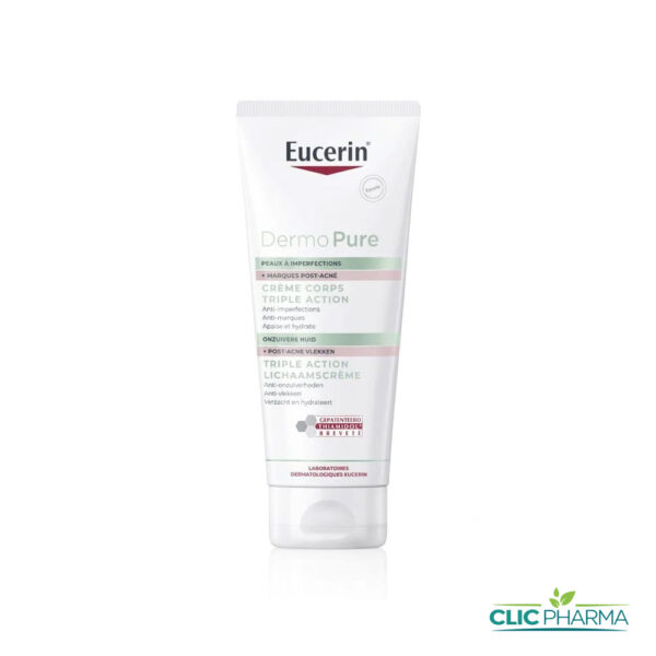 EUCERIN DERMOPURE CRÈME POUR LE CORPS TRIPLE ACTION 200ML