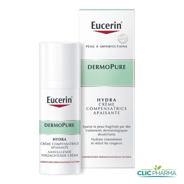 EUCERIN DERMOPURE HYDRA CREME COMPENSATRICE APAISANTE 50ML