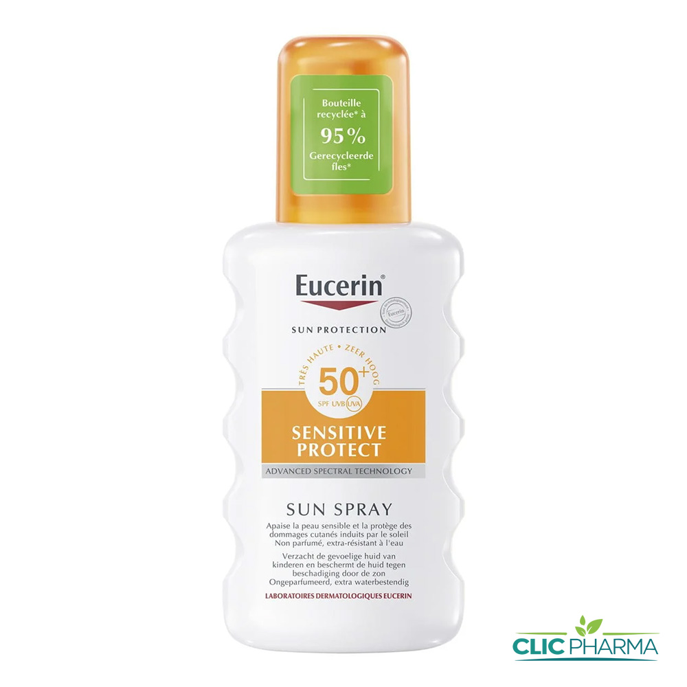 EUCERIN ECRAN SENSITIVE PROTECT TRANSPARENT SPF50+ SPRAY 200ML
