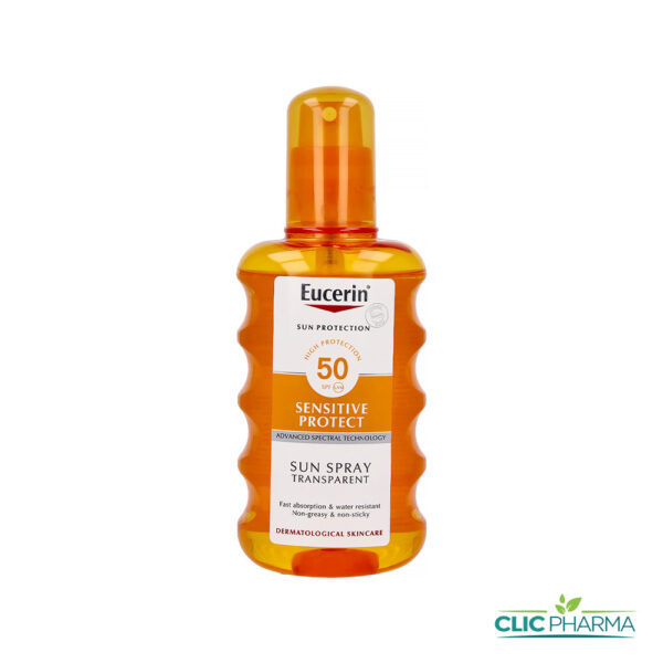 EUCERIN ECRAN SENSITIVE PROTECT SUN SPRAY TRANSPARENT SPF50+ 200ML