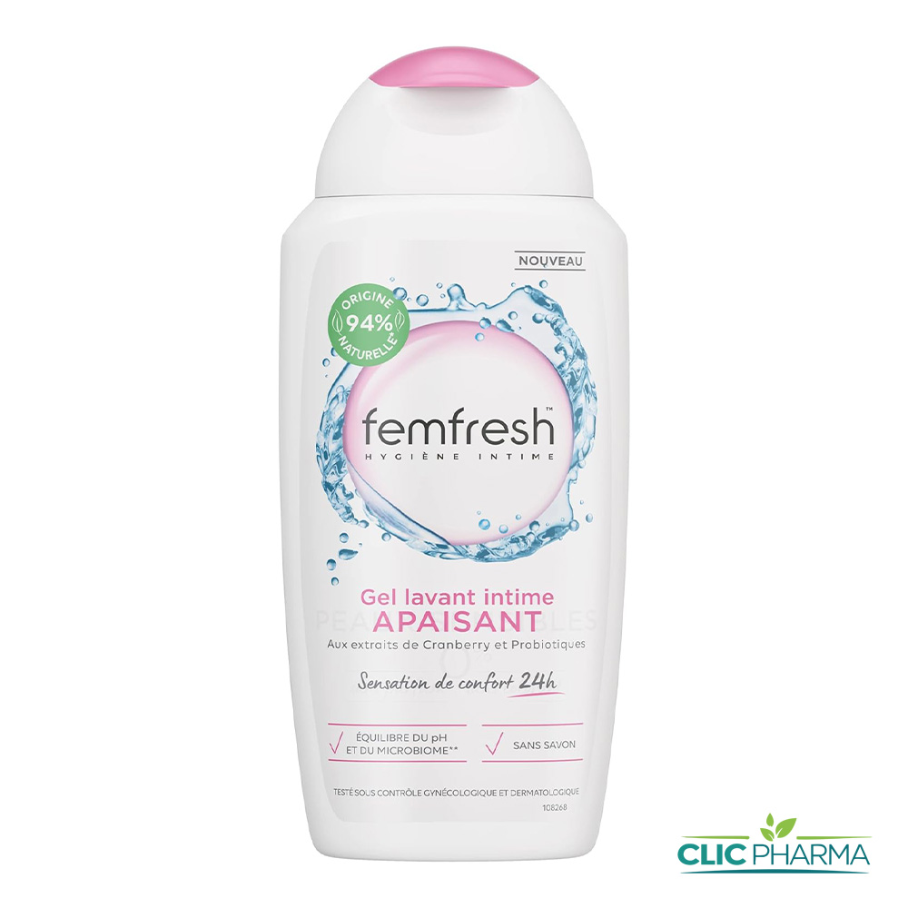 FEMFRESH GEL LAVANT INTIME APAISANT 250ML