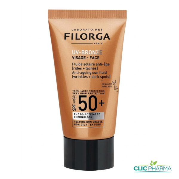 FILORGA ECRAN UV BRONZE VISAGE FLUIDE SOLAIRE ANTI-AGE SPF50+ 40ML