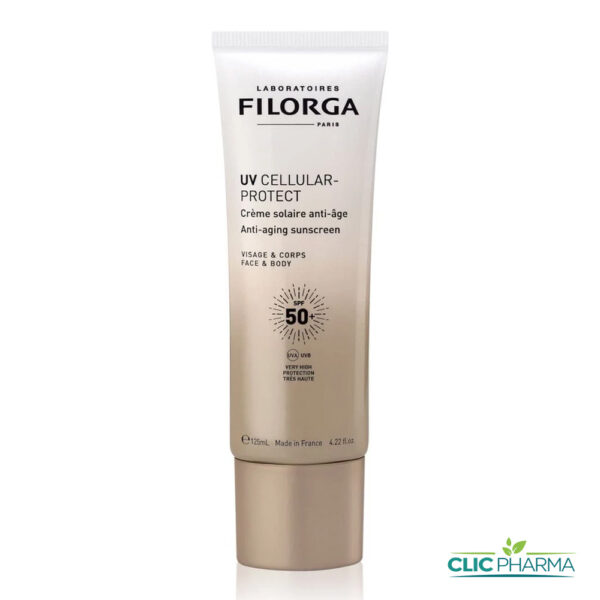 FILORGA UV CELLULAR PROTECT CREME SOLAIRE ANTI-AGE VISAGE CORPS SPF50+ 125ML