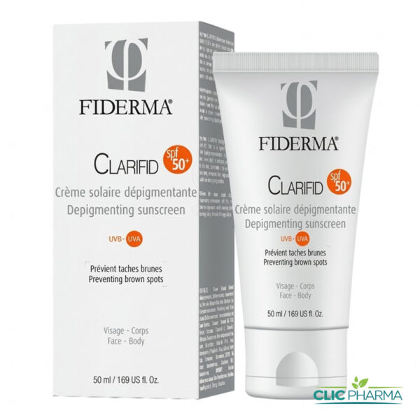 FIDERMA CLARIFID CREME SOLAIRE DEPIGMENTANTE SPF50+ 50ML