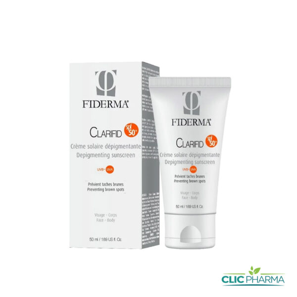 FIDERMA CLARIFID CRÈME SOLAIRE DÉPIGMENTANTE SPF50+ 50ML