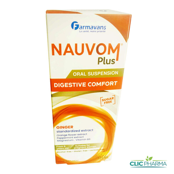 FARMAVANS NAUVOM PLUS CONFORT DIGESTIF SANS SUCRE SIROP 125ML