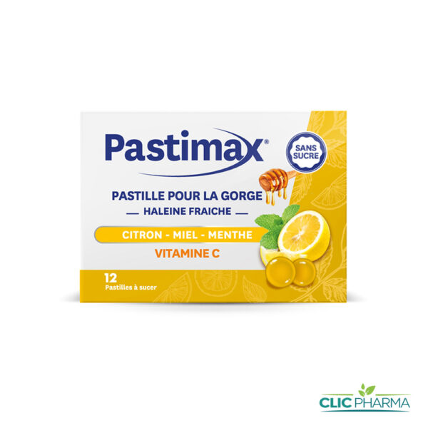 PASTIMAX CITRON MIEL MENTHE (12 PASTILLES A SUCER)
